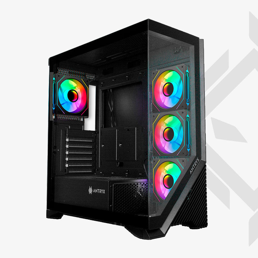 FX-650-0 CASE ANTRYX FX-650 BLACK|4 FAN ARGB - Imagen 1