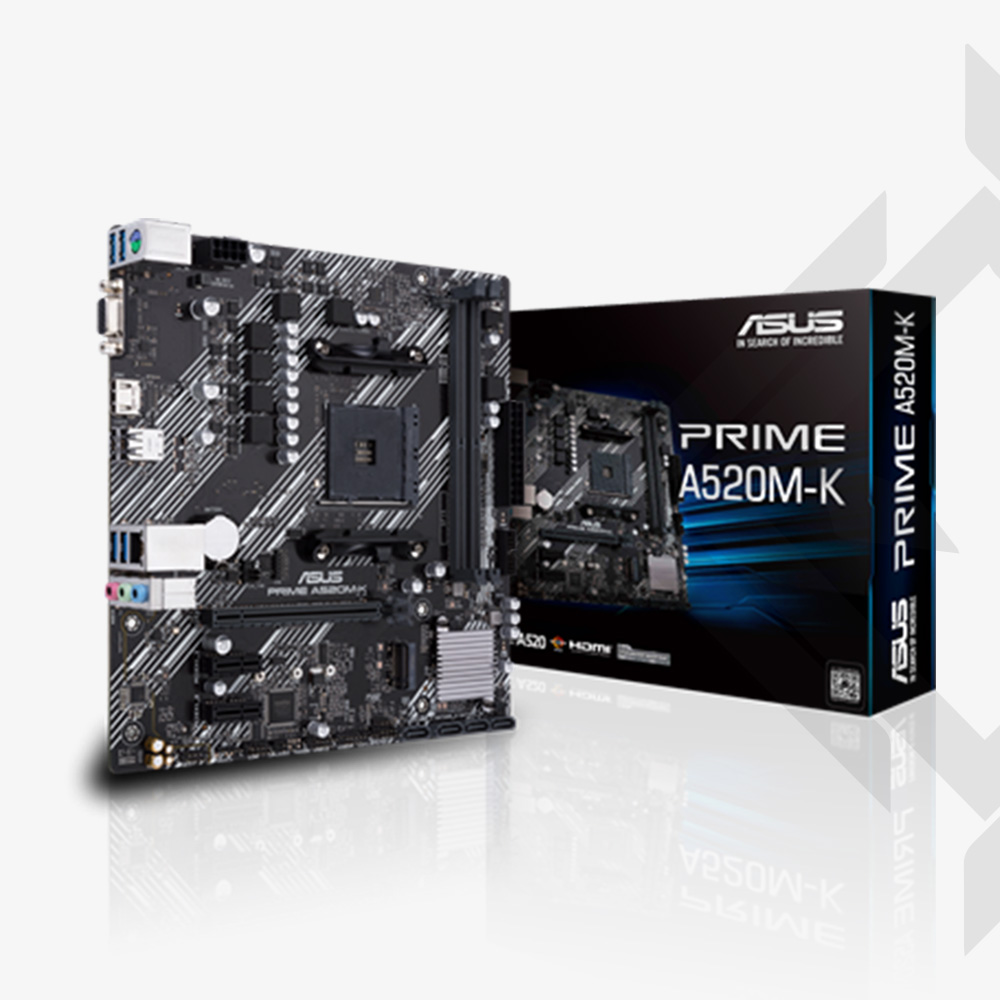 PRIME A520M-K-0 PLACA MADRE ASUS PRIME A520M-K AM4|DDR4|2 SLOT 64GB/3200 - Imagen 1