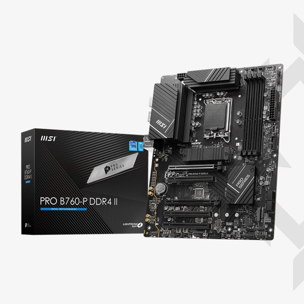PRO B760-P-0 PLACA MADRE MSI PRO B760-P DDR4 II LGA1700|DDR4|4 SLOT 128GB/4800 - Imagen 1