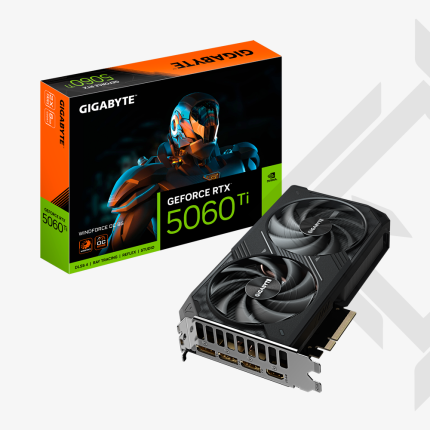 TARJ. DE VIDEO GIGABYTE RTX 5060 TI WINDFORCE OC 8GB GDDR7|NVIDIA|GEFORCE