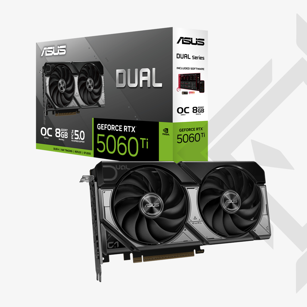 TX 5060 Ti 8GB GDDR7 OC 1 TARJETA DE VIDEO ASUS RTX 5060 TI DUAL OC 8GB GDDR7 PCI 5.0 NVIDIA DUAL FAN - Imagen 1