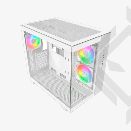 CASE MONTECH KING 65 PRO|WHITE|3 FAN ARGB|VIDRO TEMPLADO