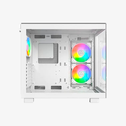 CASE MONTECH KING 65 PRO|WHITE|3 FAN ARGB|VIDRO TEMPLADO - Imagen 3