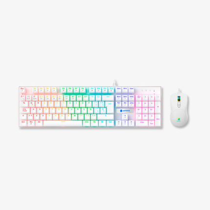 KIT GAMING ANTRYX GC-3100 WHITE, RED SWITCH, TECLADO MECANICO + MOUSE - Imagen 4