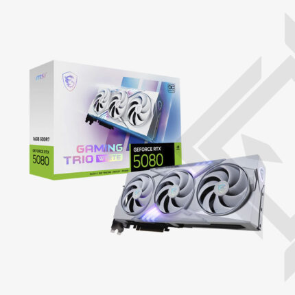 TARJ. DE VIDEO MSI RTX 5080 GAMING TRIO WHITE OC 16GB GDDR7