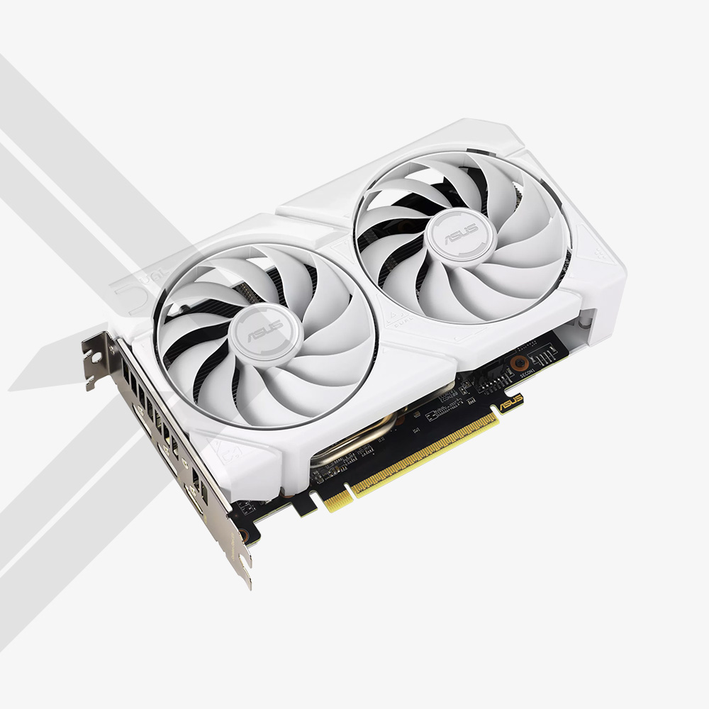 GPU ASUS DUAL RX 9060 XT 16GB WHITE OC GDDR6 PCIe 5.0