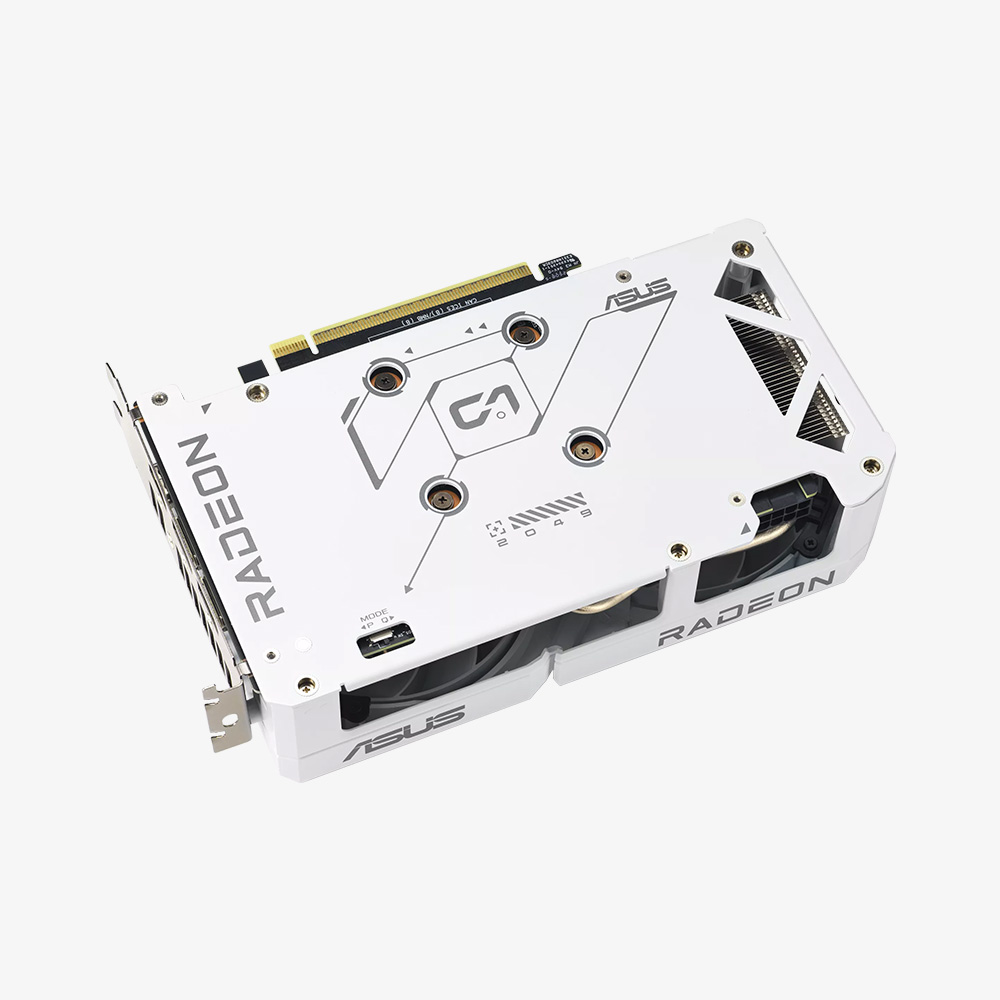 ASUS DUAL AMD RADEON RX 9060 XT 16GB 白 GPU ASUS DUAL RX 9060 XT 16GB WHITE OC GDDR6 PCIe 5.0