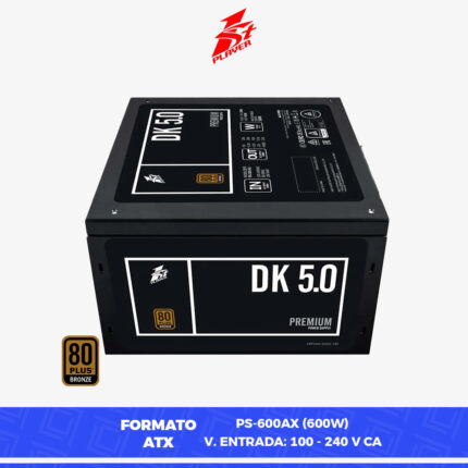 FUENTE 1ST PLAYER DK 600W | PS-600AX | 80 PLUS BRONZE - Imagen 3