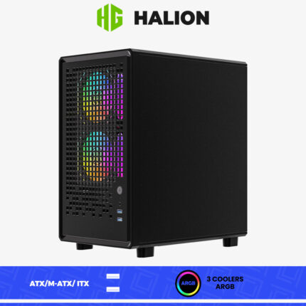CASE HALION MATX GAMER FPMAX WIND SHELL G2 | 3 FAN - Imagen 4