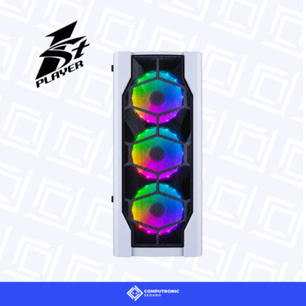 CASE 1ST PLAYER D4 WHITE 4 FAN RGB - Imagen 3